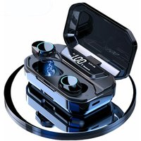 TWS 5.0 Bluetooth 9D Stereo Earphone Wireless Earbuds IPX7 Waterproof Earpieces with 3300Mah LED Smart Power Bank Phone Holder