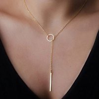Yearly First ultralow discount New Fashion Crystal Necklace Bar Pendant Chain Choker Necklace