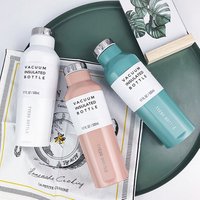 creative cola shape portable camping car water bottle vacuum flask stainless steel sports thermos coffee cup mug