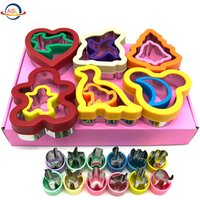 24 Piece Colourful Sandwich Biscuit Cutter Set