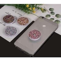 Factory Direct Sales Fashion Customized Smart Glitter Gradient Airbag Mobile Phone socket grip for cell phone XS MAX