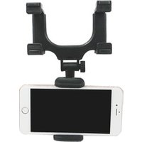 Universal mobile phone holder for car mount rearview mirror phone stand