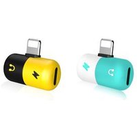 For iPhone X Adapter Splitter jack Headphone Audio Charge Call phone Adapter for iPhone X/8/ 7