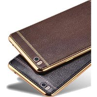 JESOY Luxury Electroplated TPU for Redmi Note 3 Note 4 3S Phone Back Cover Leather Case