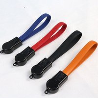 Shenzhen factory Fashion Portable Keychain Micro Charger Data Cable For Samsung Usb Cable for iphone 2 in 1 cable