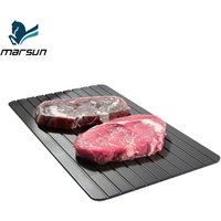 China Supplier Amazon Hot Sale Teflon Coating Nonstick Aluminum Thawing Plate Fast Defrosting Tray for Frozen Food
