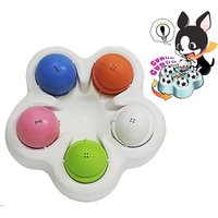 Plastic products Interactive pet accessories Food Leakage plastic dog Toy ball Brain and Exercise Game cat dog Toys for Dogs