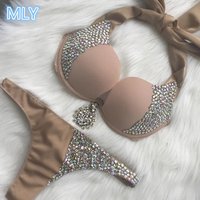 Junior Push-Up Bikini Swimwear in Black and Nude