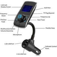 Car Mp3 Player Wireless Car FM Transmitter FM Modulator Hands Free Car Kit A2DP USB Charger for iPhone Android