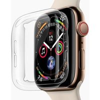 0.9mm slim soft TPU case for iWatch series 4 transparent cover, screen protector cover for Apple Watch S4 case