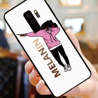 Free Ship Melanin Poppin Black GIrl Aba Fashion Soft Bumper Phone Case For iPhone X 6 7 8 Samsung Galaxy S8 S9 S10 S10e Note 8 9