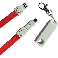Promo Gift 3 in 1 Lanyard USB Cable Premium Fabric Braided Micro USB C Charging Cable Necklace Custom Printed Multi USB Cable