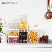 Economic Storage Box Acrylic Cocina Vajilla Storage Jar for Kitchen Freshness Preservation Box
