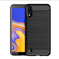 In stock back cover case for Samsung galaxy A10 case Anti-fall Drawing carbon fiber TPU smartphone cover case
