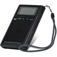 Pocket size LCD digital portable mini fm radio