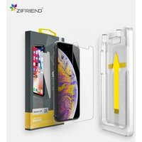 2017 hot selling mobile phone tempered glass manufacturer for iphone x with easy install tool