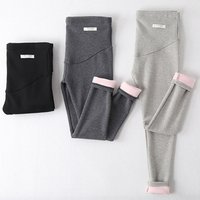 Winter Velvet Pants For Pregnant Women Maternity Leggings Warm Clothes Thickening Pregnancy Trousers
