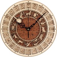 Venice Astronomical Wooden DIY Wall Clock
