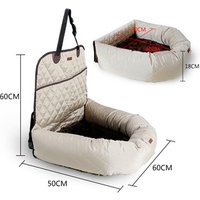 2 1 Dog Pet Car Seat Cover Memory Foam Bed