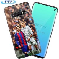 wholesale phone Case cover for Samsung Galaxy S10 Soft liquid silicon case with Lionel Messi