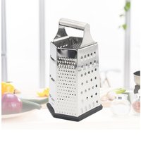 Kitchen Tools Stainless Steel 6 Sided Manual Cheese Grater 9 Inch Vegetable Grater