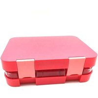 2019 September SALE Microwaveable custom Bento-Styled Durable, Leak-Proof pink 6 sections School kids Lunchbox