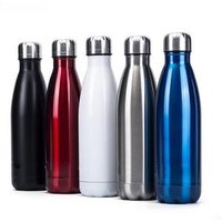 Amazon Hot Sale Stainless Steel Cola Shape Thermos Water Bottle Metal Type Insulated Sports Bottle