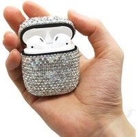 2019 New Diamond cover for airpods case luxury Earphone Protective Bag Shell Girl Case
