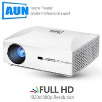 AUN Full HD Projector, 1920x1080 Resolution. LED Projector for Home Theater. 3D Smart Beamer, Comparable 3LCD F30