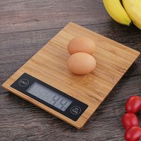 TS-EK24 LCD backlight display digital table food bamboo kitchen scale
