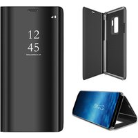 Mirror Flip Case Shockproof PC Leather Cover Protective Mobile Phone Accessories for Samsung Galaxy S8/S9/S10 Plus