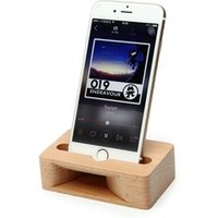 Wooden Cell Phone Stand Holder With Sound Amplifier