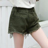 Cotton Fabric Summer Tassel Shorts