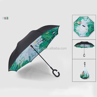 Modern Inverted Windproof Umbrella Car Use