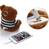 OEM Promotional Gift Cartoon Doll Teddy Bear Power Bank 10000 mAh for Smartphone