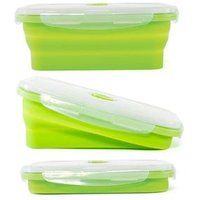 FREE SHIPPING 500ML Foldable Silicone Food Container Lunchbox