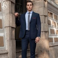 Men's Black Single-Breasted Suit