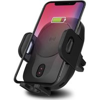 Shenzhen For iPhone 10W Qi Infrared Wireless Charger Automatic Clamp Car Mount Wireless Car Charger