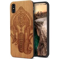 Carved wood phone case custom your logo phone cover bamboo phone case for iPhone xs