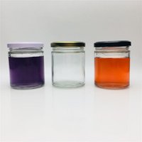 New custom design 200ml 6oz straight glass jar of canning jam with 63mm cap
