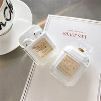Luxury Perfume Bottle Design AirPod Case Cover Silicone Protective Air Pod Case Compatible with 1 2