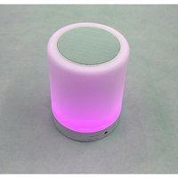 V4.2 Smart Touch wireless LED Night Light color changing blue tooth portable mini speaker with memory card