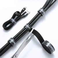 Free Shipping 5M Reusable Nylon Cable Organizer Management USB Cable Winder Mouse Earphone Wire Organizer Holder FLOVEME 2019