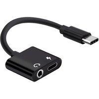 2 in 1 type c audio aux charging adapter for type c earphone adapter connector 2in1 type c to 3.5mm audio adapter