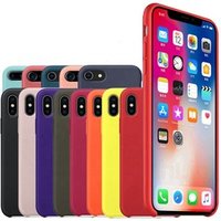 Multi Colors Cell Phone Cases Soft Touch Liquid Silicone Rubber Phone Case for IPhone XS