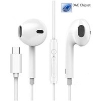 USB C DAC Digital headphone Type C HiFi Stereo Sport earpods earphone for Huawei OnePlus HTC MI