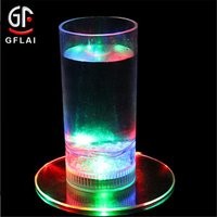 GFLAI Free Shipping Promotional Bottle Cork String Lights Custom Logo Led Coaster For Wedding