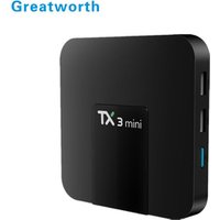 Greatworth amlogic s905w quad core android 7.1 kd 17.6 tv box TX3 MINI