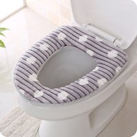 Hot Sale Closestool Washable Mat Pad Cushion Custom Made Colored Bathroom Soft Cloth Toilet Seat Warmer Covers