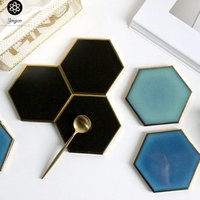 2019 New Products Blank White Stone Ceramic Marble Coasters for Drinks